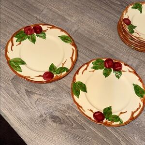 Vintage  Franciscan Apple Pattern Salad Plates Lot of 2